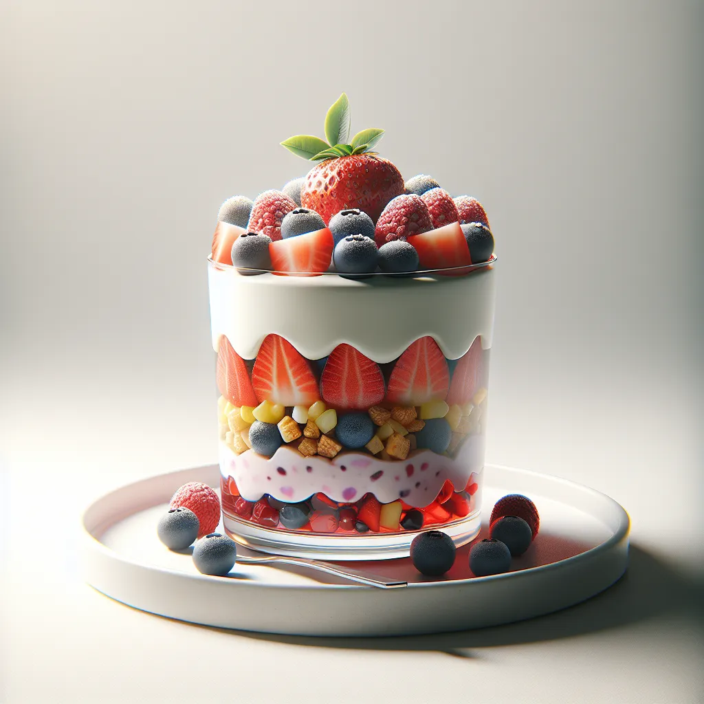 Salade de fruits frais avec yaourt et graines de chia