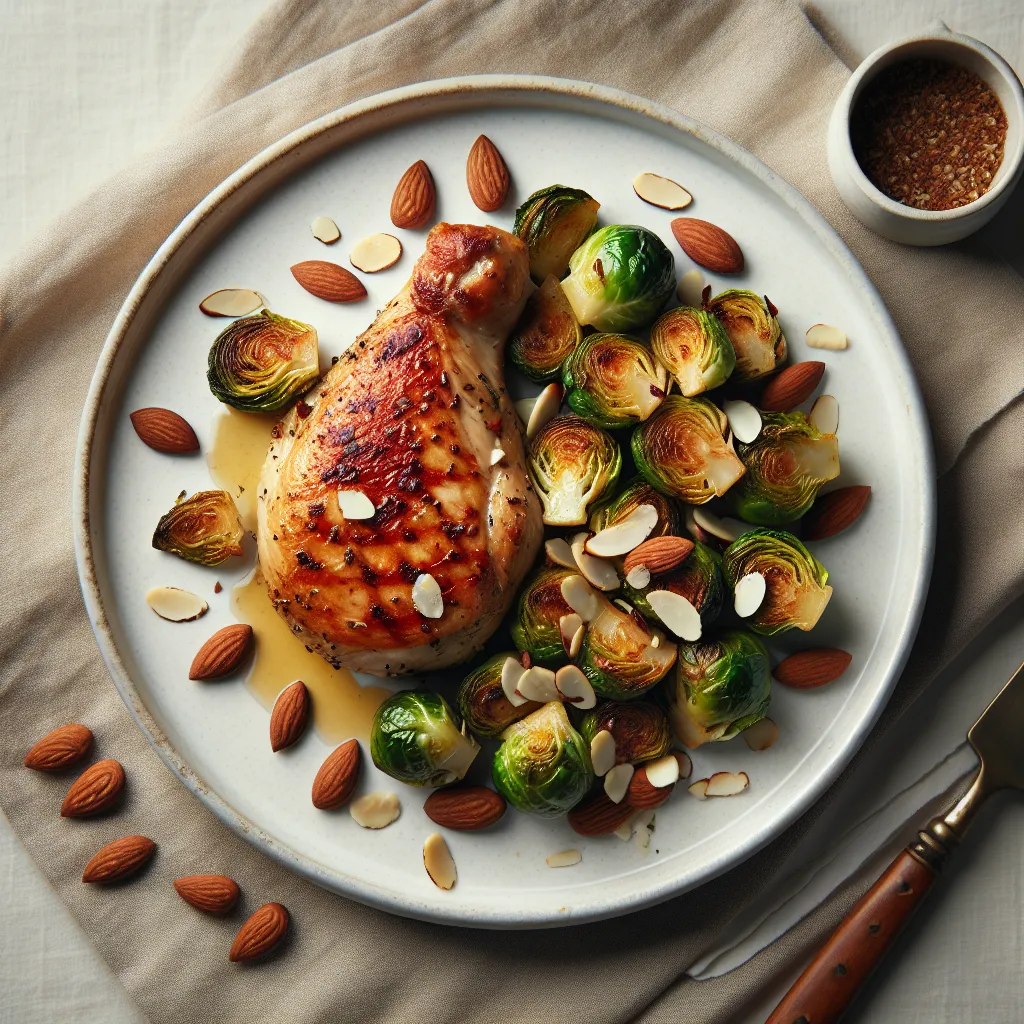 Pan Seared Vegetable Medley with Roasted Brussels Sprouts and Butternut Squash in Bordelaise Sauce