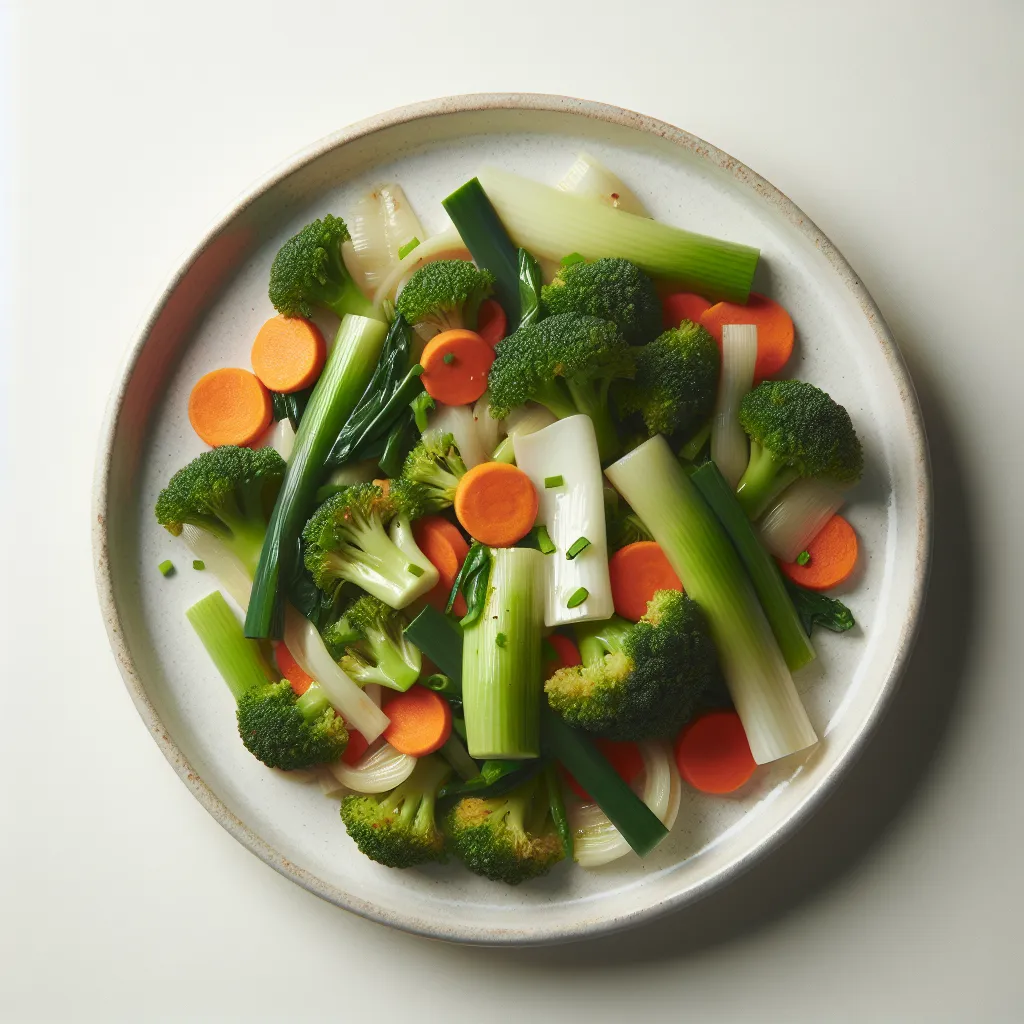 Leek, Broccoli, and Carrot Stir Fry