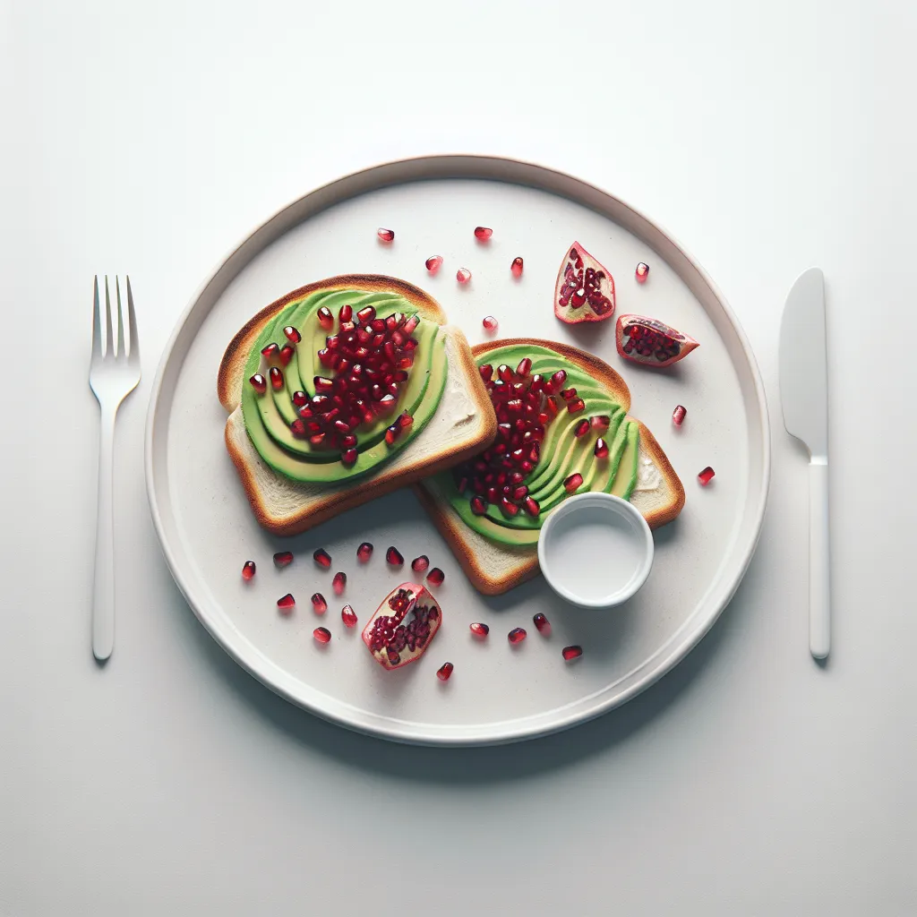 Pomegranate and Avocado Toast