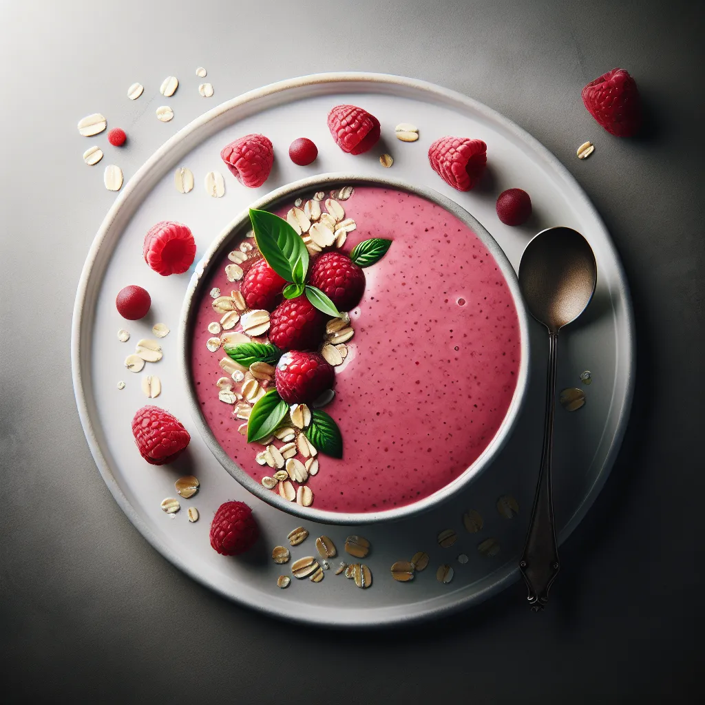Smoothie aux fruits rouges et avoine