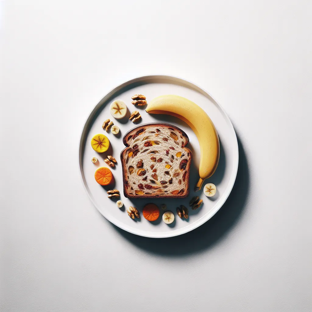 Savory Banana and Walnut Bread with Roasted Vegetables