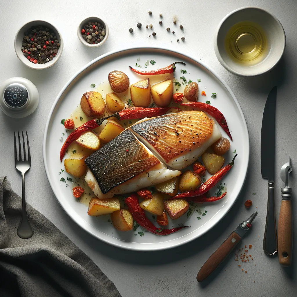 Spanish Baked Fish with Potatoes