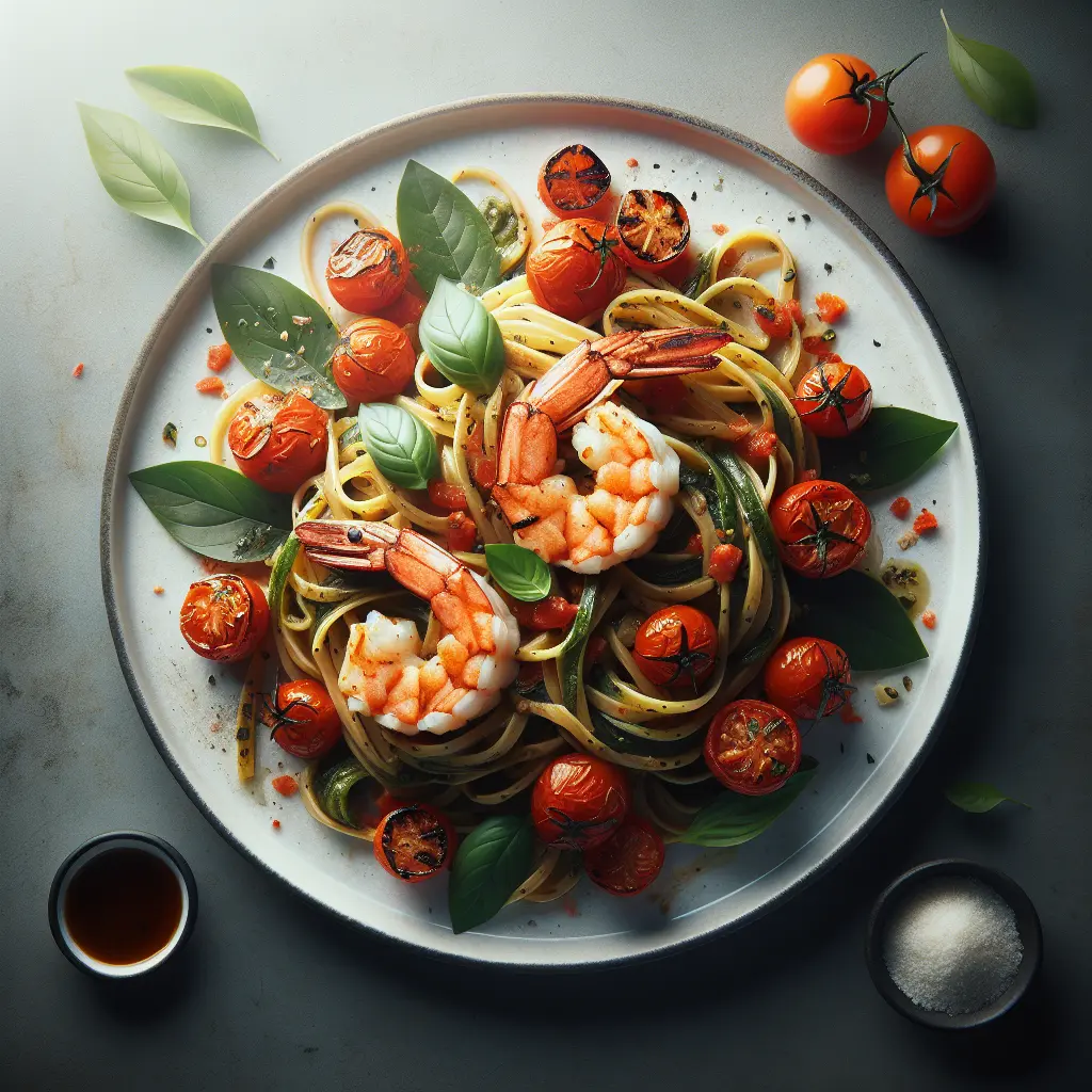 Pasta Pomodoro with Shrimp