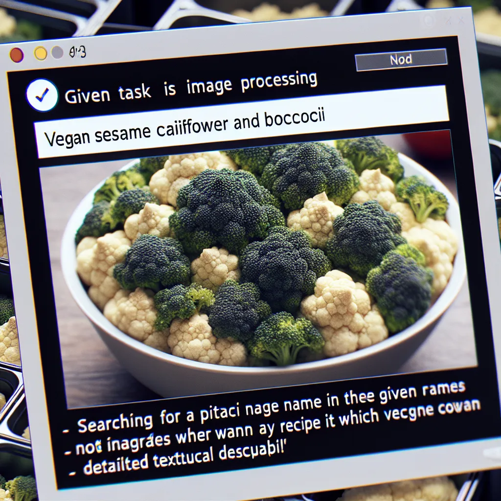 Vegan Sesame Cauliflower and Broccoli